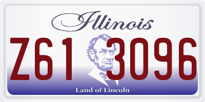 IL license plate Z613096