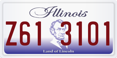 IL license plate Z613101