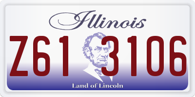 IL license plate Z613106