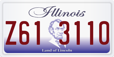 IL license plate Z613110