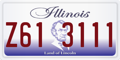 IL license plate Z613111