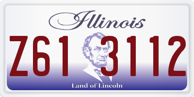 IL license plate Z613112