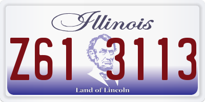 IL license plate Z613113