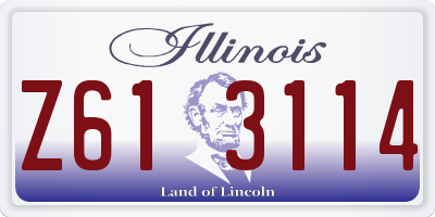 IL license plate Z613114