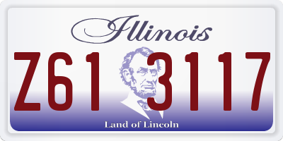 IL license plate Z613117