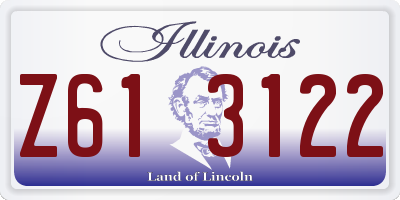 IL license plate Z613122