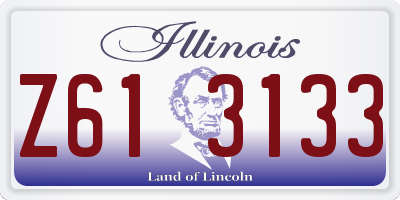 IL license plate Z613133