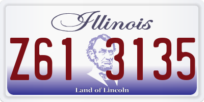IL license plate Z613135