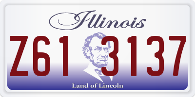 IL license plate Z613137
