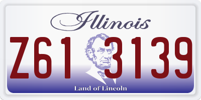 IL license plate Z613139