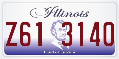 IL license plate Z613140