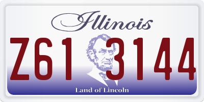 IL license plate Z613144