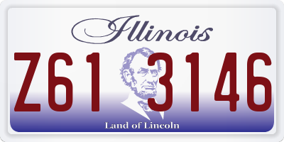 IL license plate Z613146
