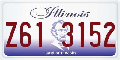 IL license plate Z613152