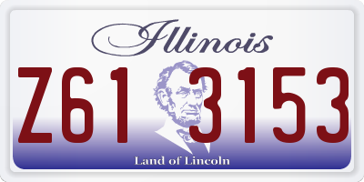 IL license plate Z613153