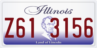 IL license plate Z613156