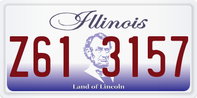 IL license plate Z613157