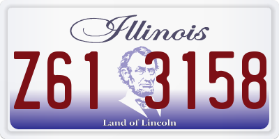 IL license plate Z613158