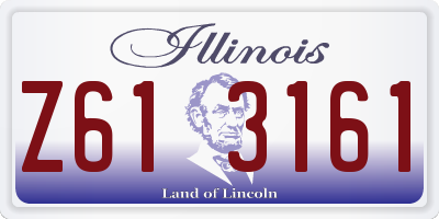IL license plate Z613161