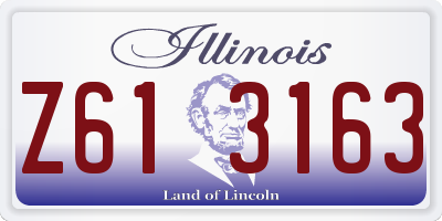 IL license plate Z613163