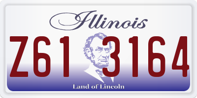 IL license plate Z613164