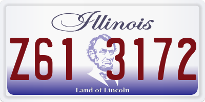 IL license plate Z613172