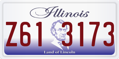 IL license plate Z613173
