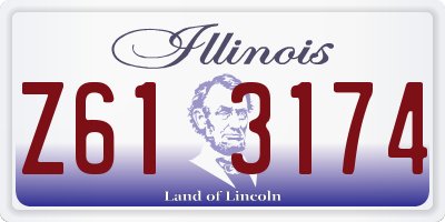IL license plate Z613174