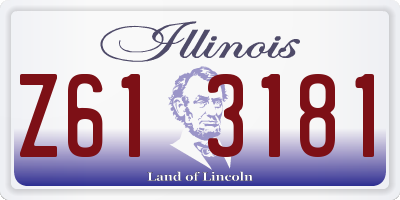 IL license plate Z613181