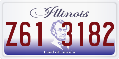 IL license plate Z613182