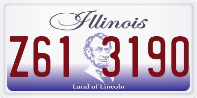 IL license plate Z613190