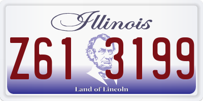 IL license plate Z613199