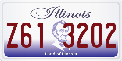 IL license plate Z613202