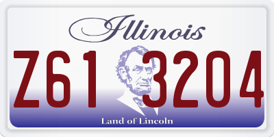 IL license plate Z613204