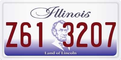 IL license plate Z613207