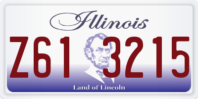 IL license plate Z613215