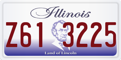 IL license plate Z613225