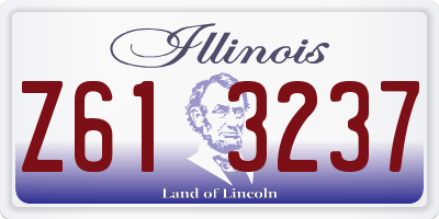 IL license plate Z613237