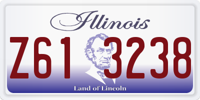 IL license plate Z613238
