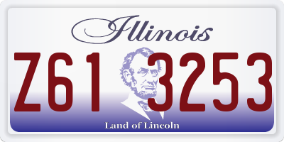 IL license plate Z613253
