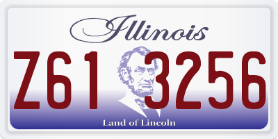 IL license plate Z613256