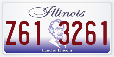 IL license plate Z613261