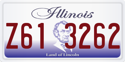 IL license plate Z613262