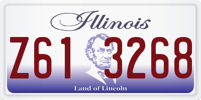 IL license plate Z613268
