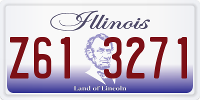 IL license plate Z613271
