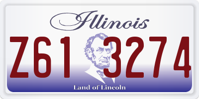 IL license plate Z613274