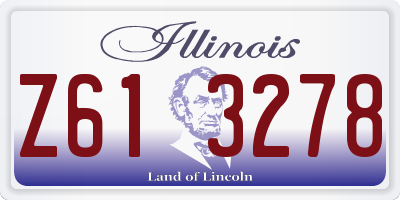 IL license plate Z613278