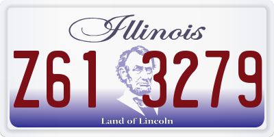 IL license plate Z613279