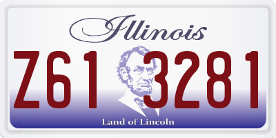 IL license plate Z613281