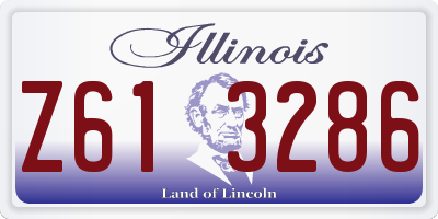IL license plate Z613286